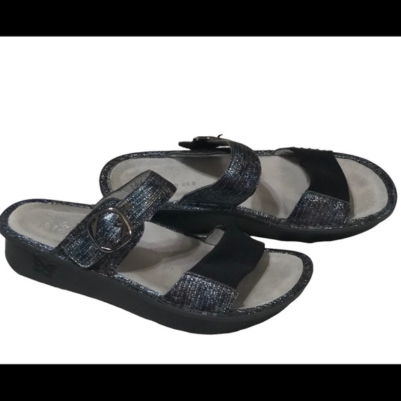 Alegria Keara Rainbow Casual Slip On Slide Platform Sandals Kea-292 39 9-9.5 - Picture 1 of 8